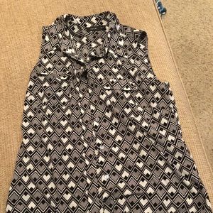 Button up tank top